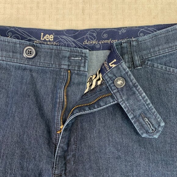 Lee Platinum Label Womens Size 16S Blue Capri Pants Denim Blend - Picture 10 of 12